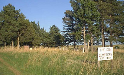 Dow Cemetery Sign