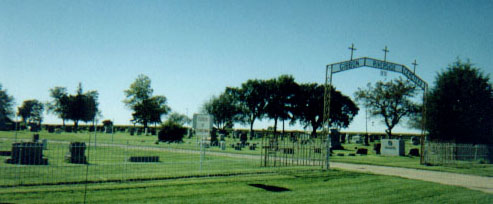 East Gate of Gibbon Riverside Cemetery
