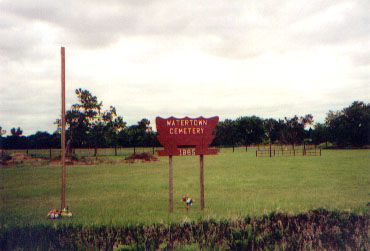 Watertown Cemetery Sign