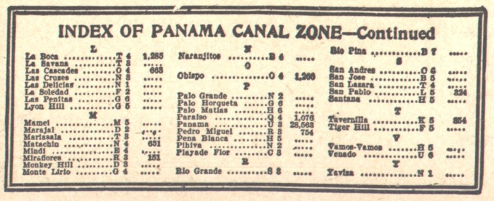 Panama Canal Index