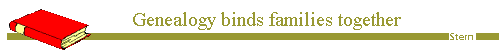 [Genealogy binds families together]