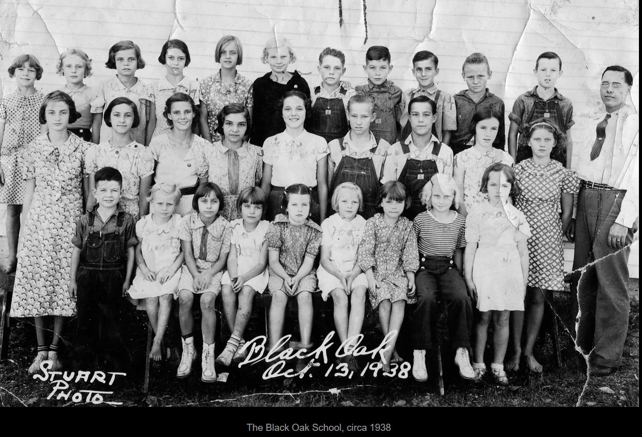 The Black Oak
                School Oct 1938